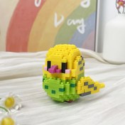 Resim Macaw Papağan Yapı Blokları 3D Bulmaca, El-Göz Koordinasyonu ve Dayanıklılık Oyuncak Hediyesi 