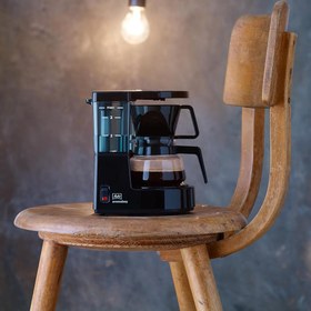Resim Melitta 1015 Aromaboy filtre kahve makinesi, 2 fincan, cam sürahi, otomatik Kapanma, Siyah - Bej/kahverengi. / tek kişilik 