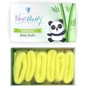 Resim Novibaby 3'lü Bambu Yenidoğan Bebek Çorabı I Lemon I 0-6 ay 