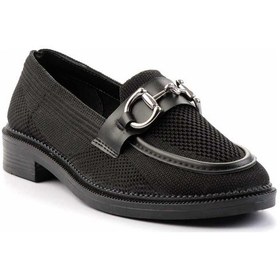Resim Bambi Siyah Kadın Loafer Ayakkabı K01362245882 Siyah 