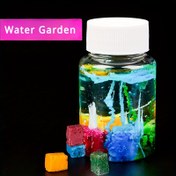 Resim 1 adet DIY Sihirli Bahçe Sodyum Silikat Büyüme Taşları Kiti, Araba Dekoru için Kristal Bahçe Bilim Deneyi, Plastik Malzeme 