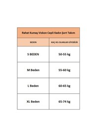 Resim Rahat Kumaş Viskon Cepli Kadın Şort Takım 2106 Kavuniçi Çok Renkli 