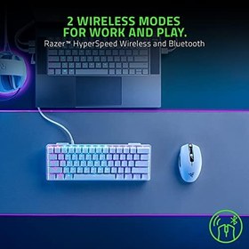 Resim Razer Orochi V2-950 saate kadar pil ömrüne sahip mobil kablosuz oyun faresi (Ultra hafif tasarım, HyperSpeed Kablosuz ve Bluetooth, 2. Nesil Mekanik Fare Anahtarları) Beyaz 