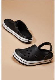 Resim Akınal Bella Unısex Siyah Crocs Tipi Sabo Terlik Siyah 45 Siyah 