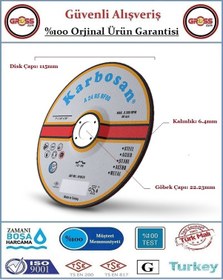 Resim Karbosan Metal Taşlama Disk Taşı - 115mm 