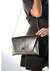 Resim Maorı Altın Baskı Kadın Clutch Çanta 