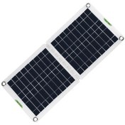 Resim Kosona 12v/24v Otomatik Algılama 60w Güneş Paneli, 18v/9v/5v Çift Usb, Ip65 Su Geçirmez, Araç Bataryası Ve Kamp İçin Taşınabilir Şarj Cihazı 
