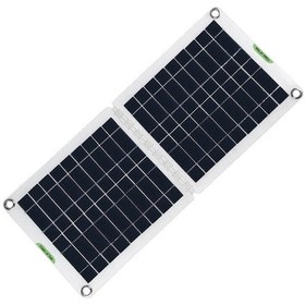 Resim Kosona 12v/24v Otomatik Algılama 60w Güneş Paneli, 18v/9v/5v Çift Usb, Ip65 Su Geçirmez, Araç Bataryası Ve Kamp İçin Taşınabilir Şarj Cihazı 