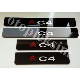 Resim Citroen C4 Pleksi Kapı Eşiği Takımı Plakalık (4 Parça) 548332112 