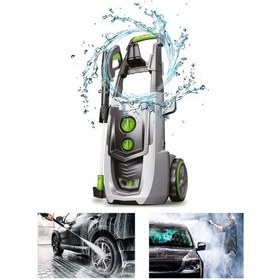 Resim Yüksek Basınclı Yıkama Makinası Kömürsüz İndiksiyon Motor 2500 Watt 195 Bar Lutian 