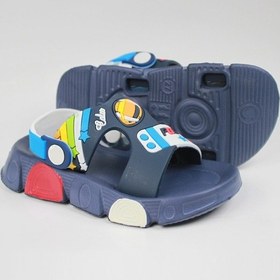 Resim Günlük Unisex Çocuk Sandalet Esnek Kaymaz Taban Yazlık Ev Okul Kreş Ayakkabı Ps940-ps955 Lacivert 