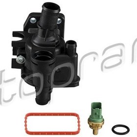 Resim TOPRAN 723012001 Termostat Govdesi Komple (Ford: Fiesta-Fusion 1.4Tdci 02-C2-C3-Nemo-Biper-XsaraII-107-206-207-307 2S6Q8A586AD (WA894337) 