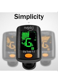 Resim Cherub T-2 Dijital Akort Aleti Klipsli Tuner - Mandal Tip / Siy 