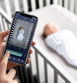 Resim Pro Akıllı Bebek Kamerası ve Duvar Aparatı 1080p, Uyku ve Nefes Takibi, Wi-Fi 