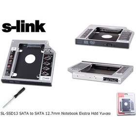 Resim S-Link Sl-Ssd13 Sata 2.5 12.7Mm Harddisk Hdd Kutusu 