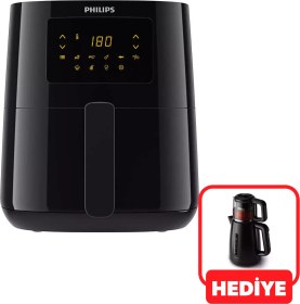 Resim Hd9252/90 Essential Airfryer Fritöz + Philips Hd7301/00 Auto Keepwarm Çay Ustası Hediye 