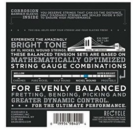 Resim D'Addario EXL120BT Elektro Gitar Tel Seti 
