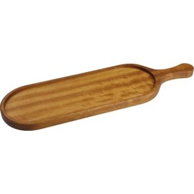 Resim Trio Steak Board Saplı Ortası Çukur Tahta 16X75 cm 