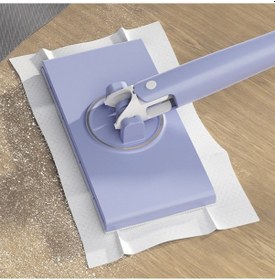 Resim Ally Yüzey Temizlik Havlusu Kullan At Temizlik Bezi İçin Küçük Otomatik Mini Mop - 4adet Bez Hediye 