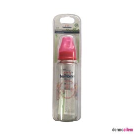 Resim Bambino Cam Biberon 225 Ml Figürlü Kırmızı B012 
