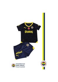 Resim Fenerbahçe Lisanslı 23-24 İsme Özel Çocuk Forma Set 055 Lacivert 