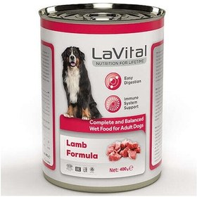 Resim La Vital Kuzu Etli Konserve Yetişkin Köpek Maması 400 G 