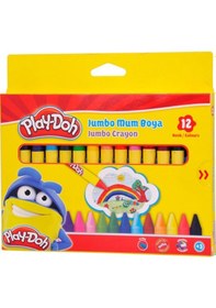 Resim Play-Doh Mum Pastel Boya Crayon Yuvarlak 12 Renk Play-Cr005 