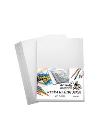 Resim Proje Tüpü Dar 1 Adet 35x50 Cm Resim Kağıdı 25 Adet Bozuka Proje Tüpü Silindir Proje Tüpü 