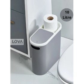 Resim Empressco Lova 10 Lt Kups Banyo,ofis,mutfak Çöp Kovası (Gri) - Fiyatı, Yorumları 