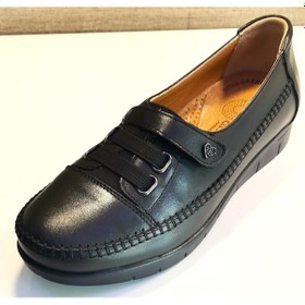 Resim Drzen 201 Deri Anne Ayakkabı Siyah Siyah Nubuk 