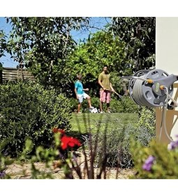 Resim - Hortum Makarası 60M 2'si 1 Arada (Yalnızca Makara ve Duvar Sabitlemeleri): Serbest Duran Veya Duvara Monte, Dayanıklılık ve Kullanım Esnekliği Için Hafif, Sağlam Ana Gövdeli Makara [2475R0000] 