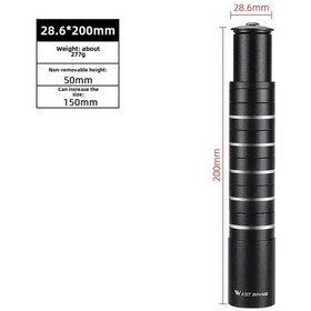 Resim Shineyee Bisiklet Fare Ayaklığı Yüksekliği Artırıcı, Dağ Ve Yol Bisikletleri İçin Uyumlu, 28.6 200mm Ön Çatal Uzatma Aksesuarı 