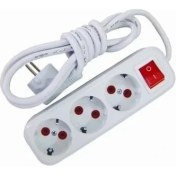 Resim Diyar-ı Fırsat 3 Metre Kablolu Anahtarlı 3 Lü Topraklı Grup Priz 