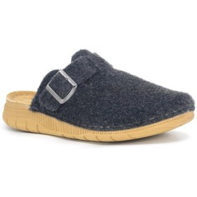 Resim Yumuşak Confort Taban Keçeli Tokalı Kapalı Erkek Terlik Siyah Tarzmine4181 Siyah 