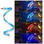 Resim Trendooze Turcoshop11 2 Adet Pembe-sarı Led Işık Şeridi, Dekoratif Araç İç Aydınlatma 