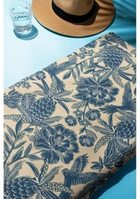 Resim Dijital Baskı Plaj Deniz Havlusu Modern Bacı Milano Desenli Peştamal Hvl0155 Renkli 