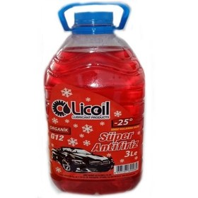 Resim Licoil G12 Kırmızı Antifriz 3 Litre -25 Derece Pet N11.335 