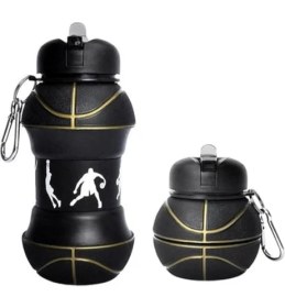 Resim Basketbol Topu Tasarımlı Akordiyon Su Şişesi 