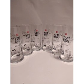 Resim Paşabahçe Yeni Seri Desenli Rakı Bardağı (6 Adet) 