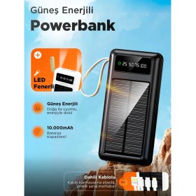 Resim ACL PW-59 10.000 MAH SOLAR POWERBANK 
