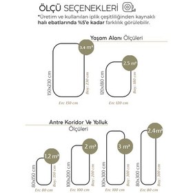 Resim Cool Halı Glenn 606 Antrasit Antre Hol Halısı Hasır Dokulu Oval Banyo Paspası Dekoratif Mutfak Halısı 