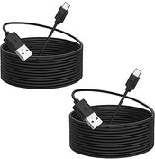 Resim Smays PS5 Denetleyicisi için 16ft Şarj Kablosu, Uzun USB C Şarj Kablosu 2'li Paket 