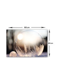 Resim Decorita Kış Küresi Desenli Cam Ocak Arkası Koruyucu | 40cmx60cm 