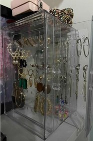 Resim Akrilik Çekmeceli Takı Düzenleyici Stand - Kolye Küpe Bileklik Organizeri Ak - 731 