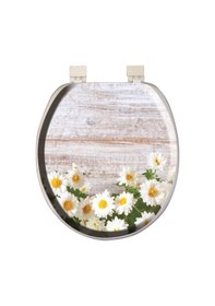 Resim Softy Classic Desenli Yumuşak Klozet Kapağı Beyaz 8691580104213 