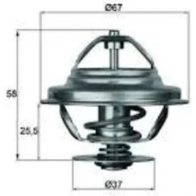 Resim Mahle-Knecht-Behr TX2180D Termostat BMW E21 E30 E28 E34 M20 M20 11531264668 