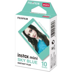 Resim Fujifilm Instax Mini Sky Blue Edition 10'lu Özel Film 