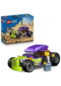 Resim LEGO® City Hot Rod Yarış Arabası Oyuncağı 60485 - 5 Yaş ve Üzeri Çocuklar İçin Sürücü Minifigürlü Oyuncak Yapım Seti (81 Parça) 