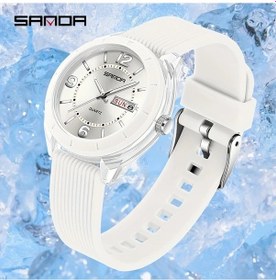 Resim Elmpaly Sanda Lüks Kadın Kol Saati 6287 Beyaz Gece Işığı Tarih Hafta Quartz Diğer 