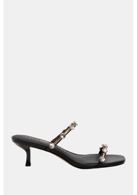 Resim Katy Perry The Ladie Gemstone Kadın Siyah Taşlı Topuklu Terlik Siyah 